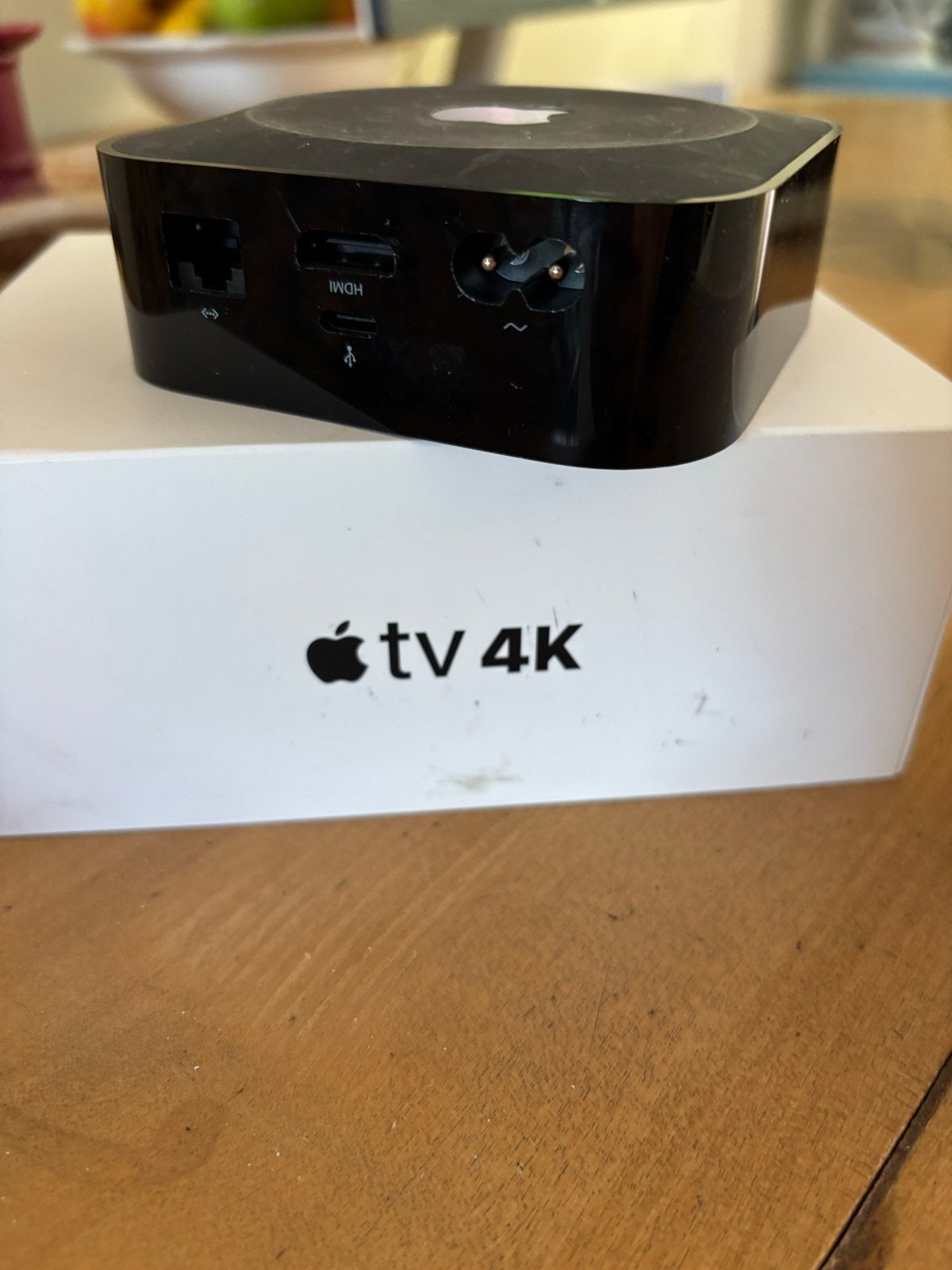 Apple TV 4K (1e generatie) met afstandsbediening en doos, Ophalen of Verzenden, Gebruikt, HDMI, Minder dan 500 GB