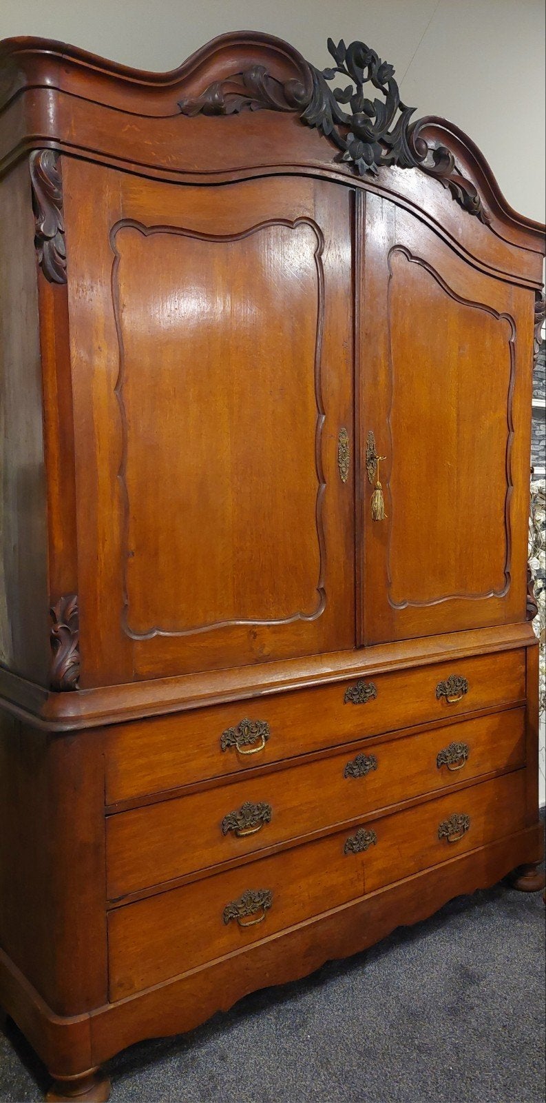 prachtig mooi Antique Eiken Kabinet, Ophalen