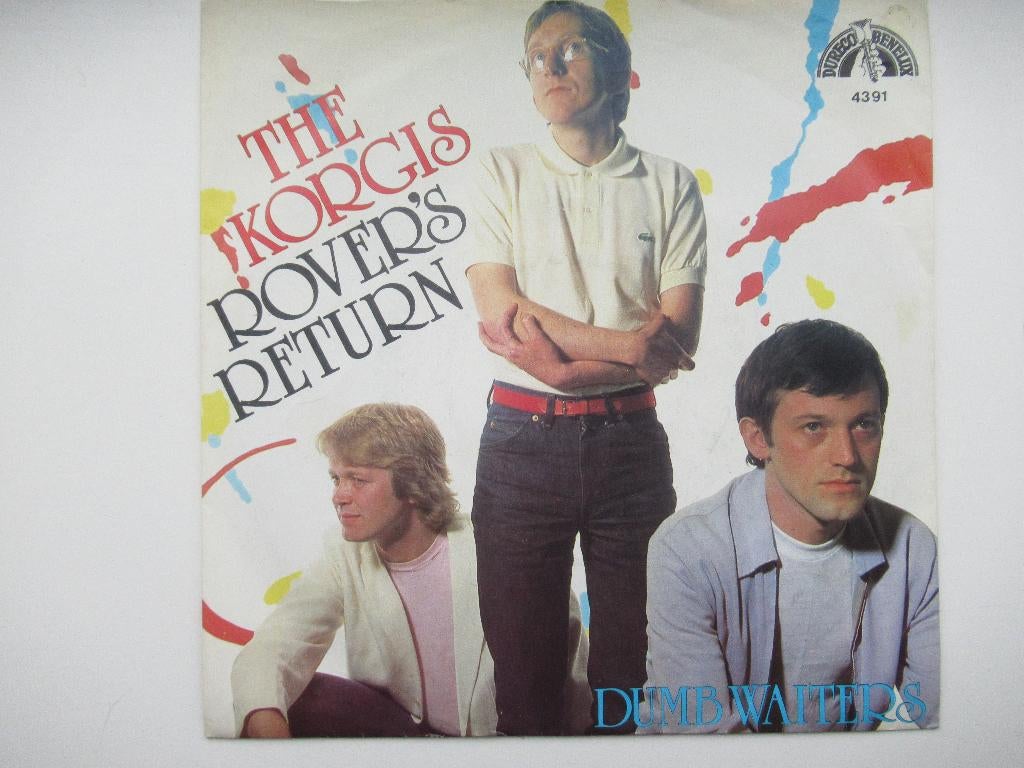 THE KORGIS # ROVERS RETURS (instrumentaal met honden geblaf), 7 inch, Ophalen of Verzenden, Levenslied of Smartlap, Fotohoes