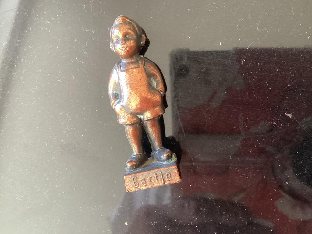 Bartje brons massief // hoog 7 cm, Ophalen of Verzenden