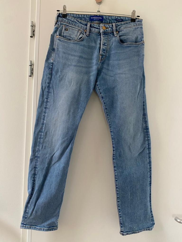 Scotch & Soda Blauwe Spijkerbroek W33/L32, Ophalen of Verzenden, Gedragen, Blauw, W33 - W34 (confectie 48/50)