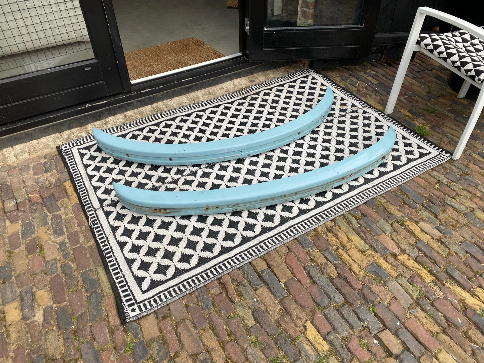 Voor en achterbumper Volkswagen Kever 1303, Ophalen