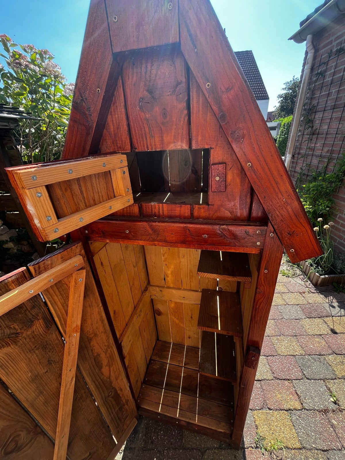 Handgemaakte houten berging/kast, Ophalen, Gebruikt, Hout, Overige typen