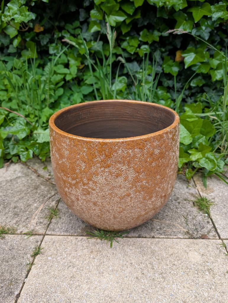 Bloempot, Tuin en Terras, Gebruikt, Rond, Minder dan 40 cm, Aardewerk