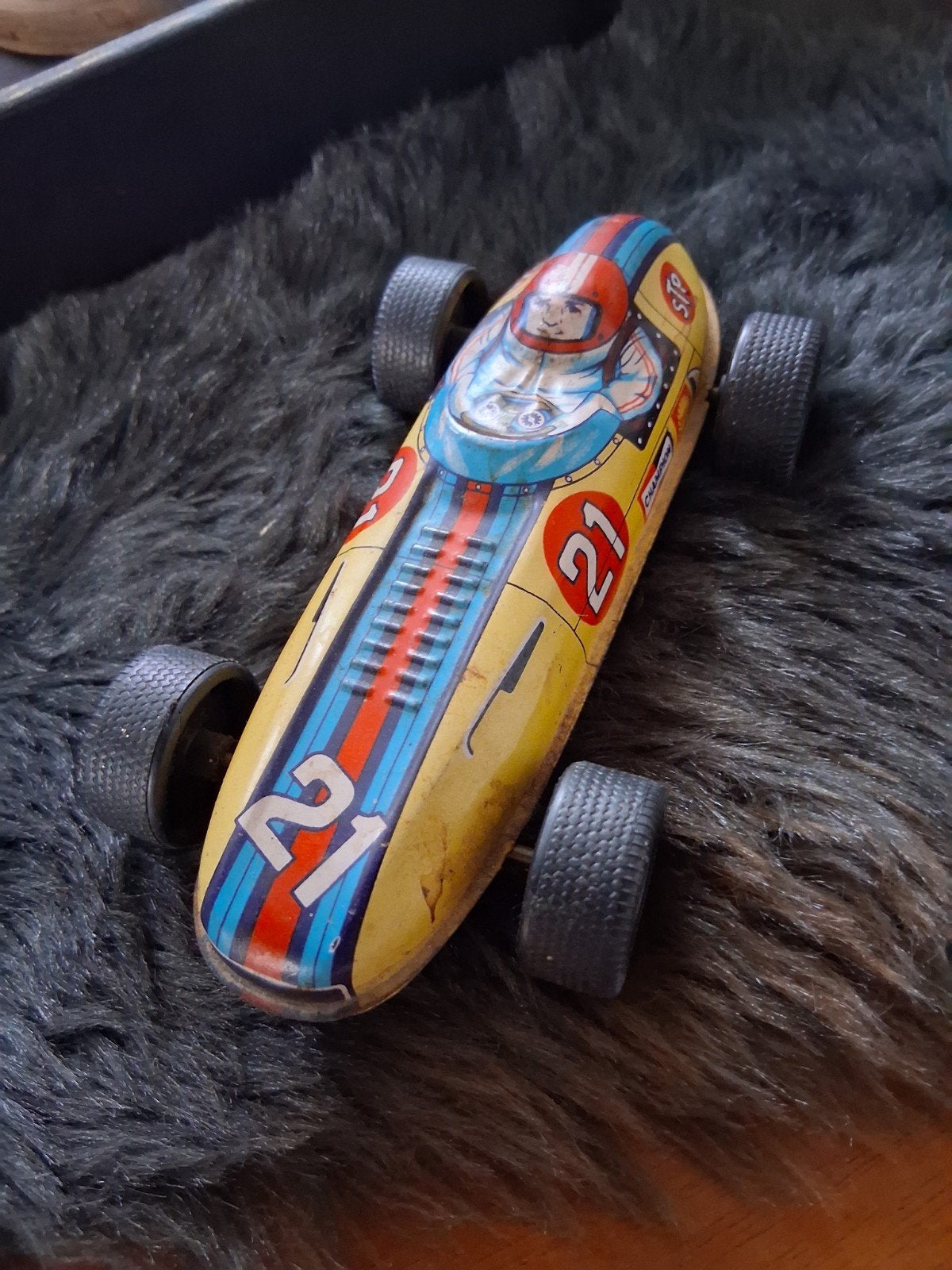 Vintage blikken raceauto nr. 21 - Made in Japan, Ophalen