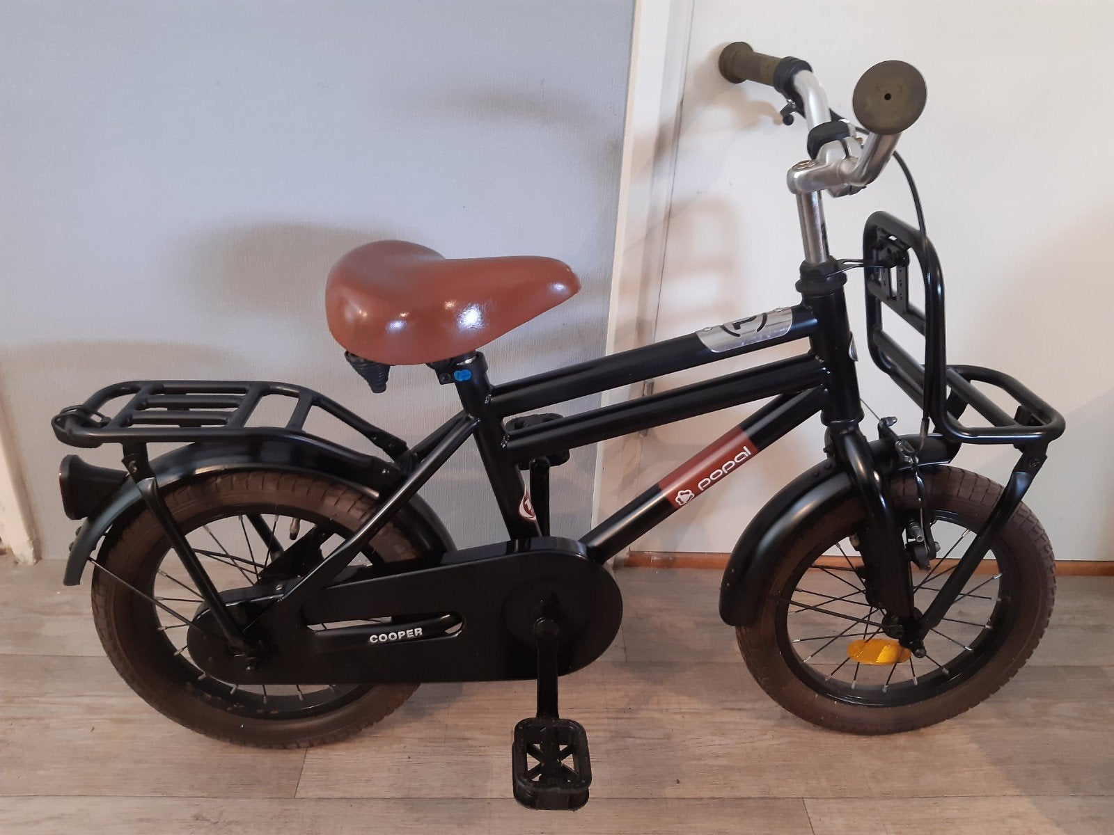 14 inch popal cooper fietsje.., 59 cm of meer, Ophalen of Verzenden, Gebruikt, Staal