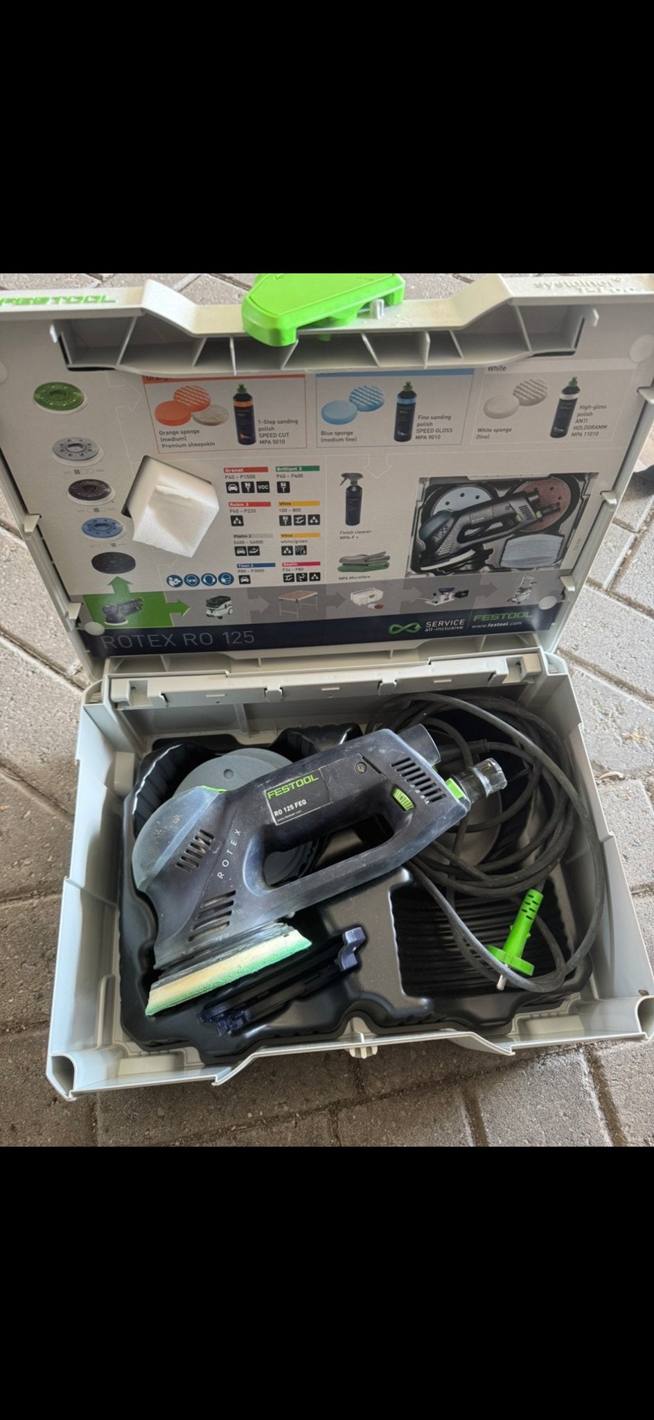 Festool RO 125 FEQ-Plus ROTEX Excentrische Schuurmachine, Ophalen of Verzenden, Gebruikt, Minder dan 600 watt, Excentrische schuurmachine