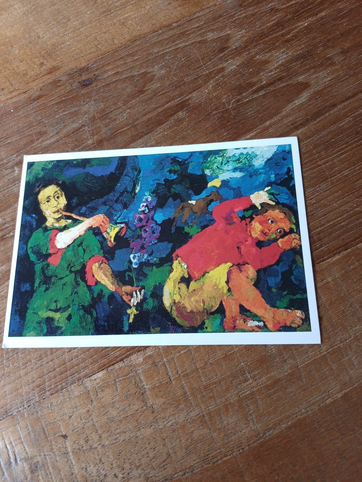 Ansichtkaart  Oskar Kokoschka macht van de muziek ongelopen, Ophalen of Verzenden, 1980 tot heden
