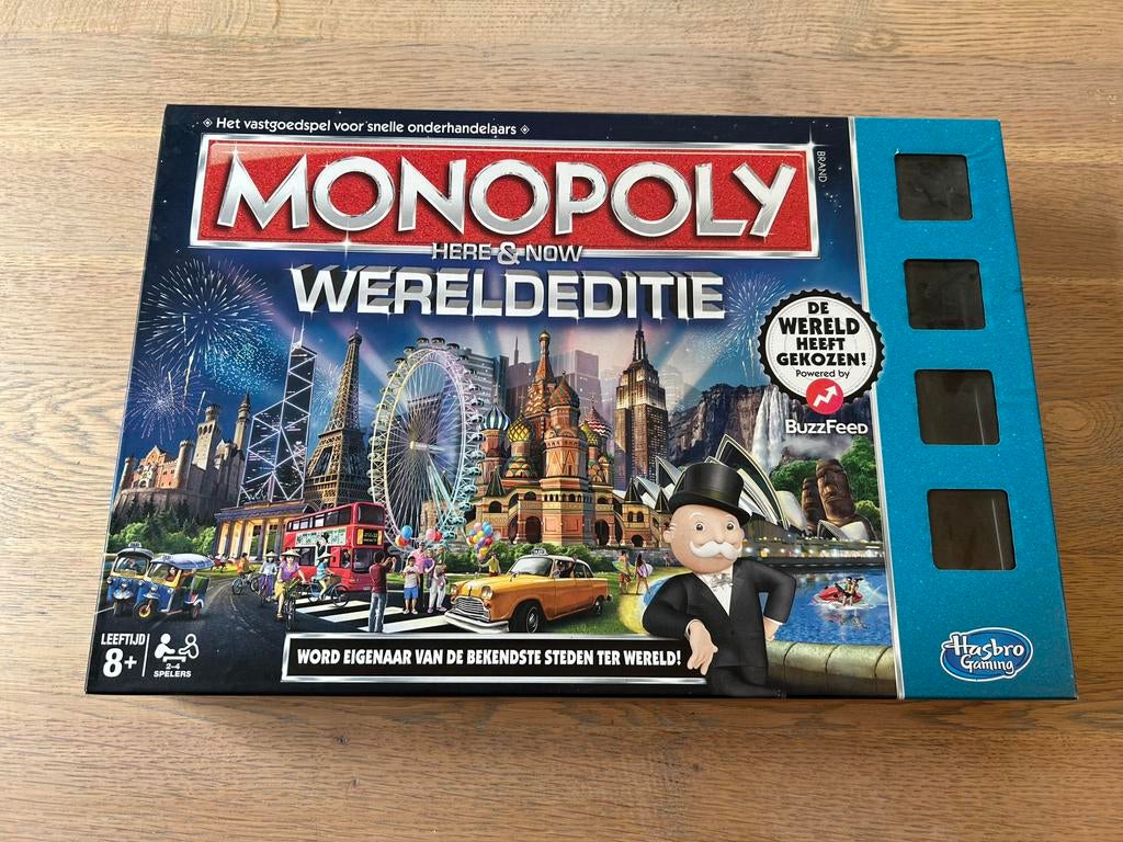 Monopoly - Wereld editie, Hobby en Vrije tijd, Gezelschapsspellen | Bordspellen, Ophalen of Verzenden, Zo goed als nieuw
