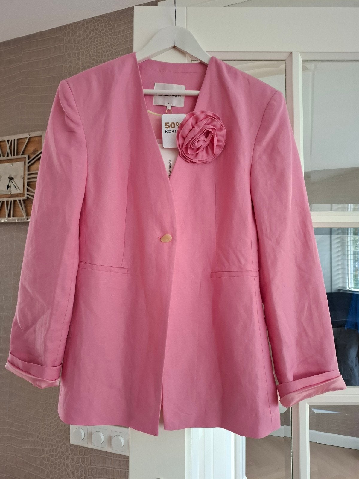 Fabienne Chapot Luz Blazer - Roze - Maat 38, Maat 38/40 (M), Nieuw, Ophalen of Verzenden, Fabienne Chapot