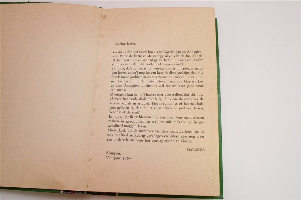 Garriet Jan Één Averecht [ca. 1970] Havanha, Boeken, Ophalen of Verzenden, Gelezen, Noord-Brabant