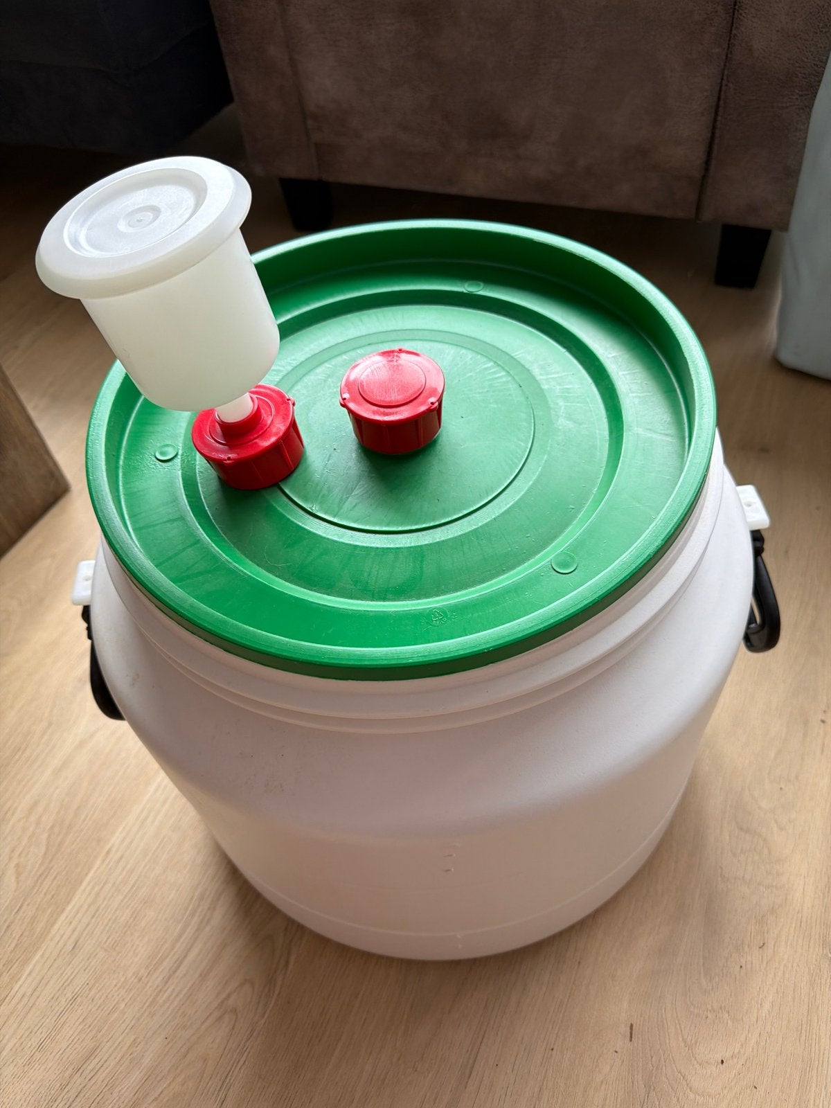 Gistingsvat met waterslot - Ideaal voor thuisbrouwen, Ophalen, Gebruikt