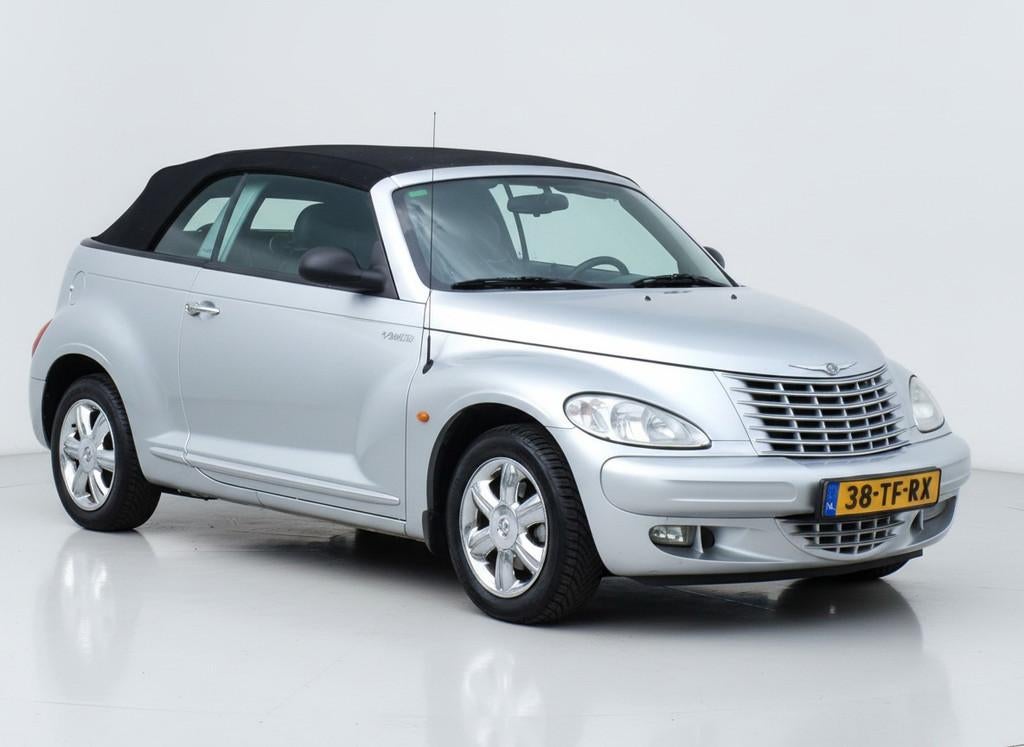 Chrysler PT Cruiser Cabrio 2.4i Limited|Cruise|Stoelverw.|AC, Auto's, Voorwielaandrijving, 450 kg, Gebruikt, Zwart