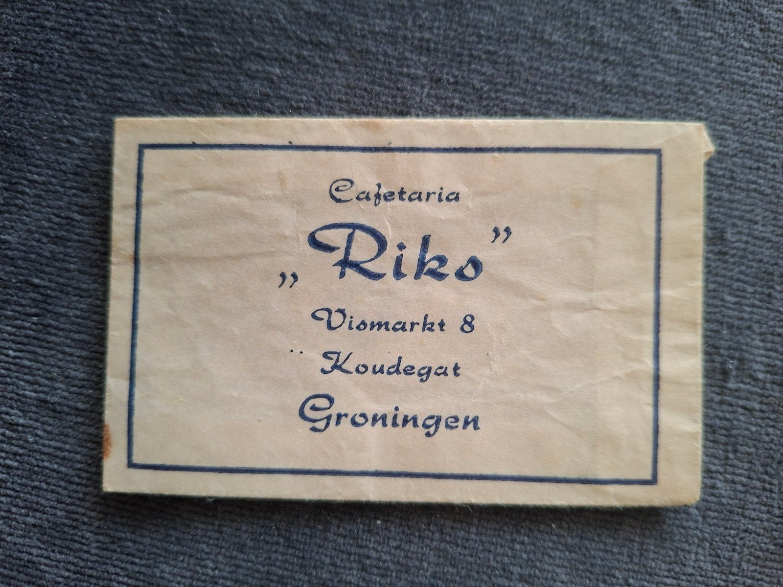 Groningen, Cafetaria "Riks", Verzenden, Nederland