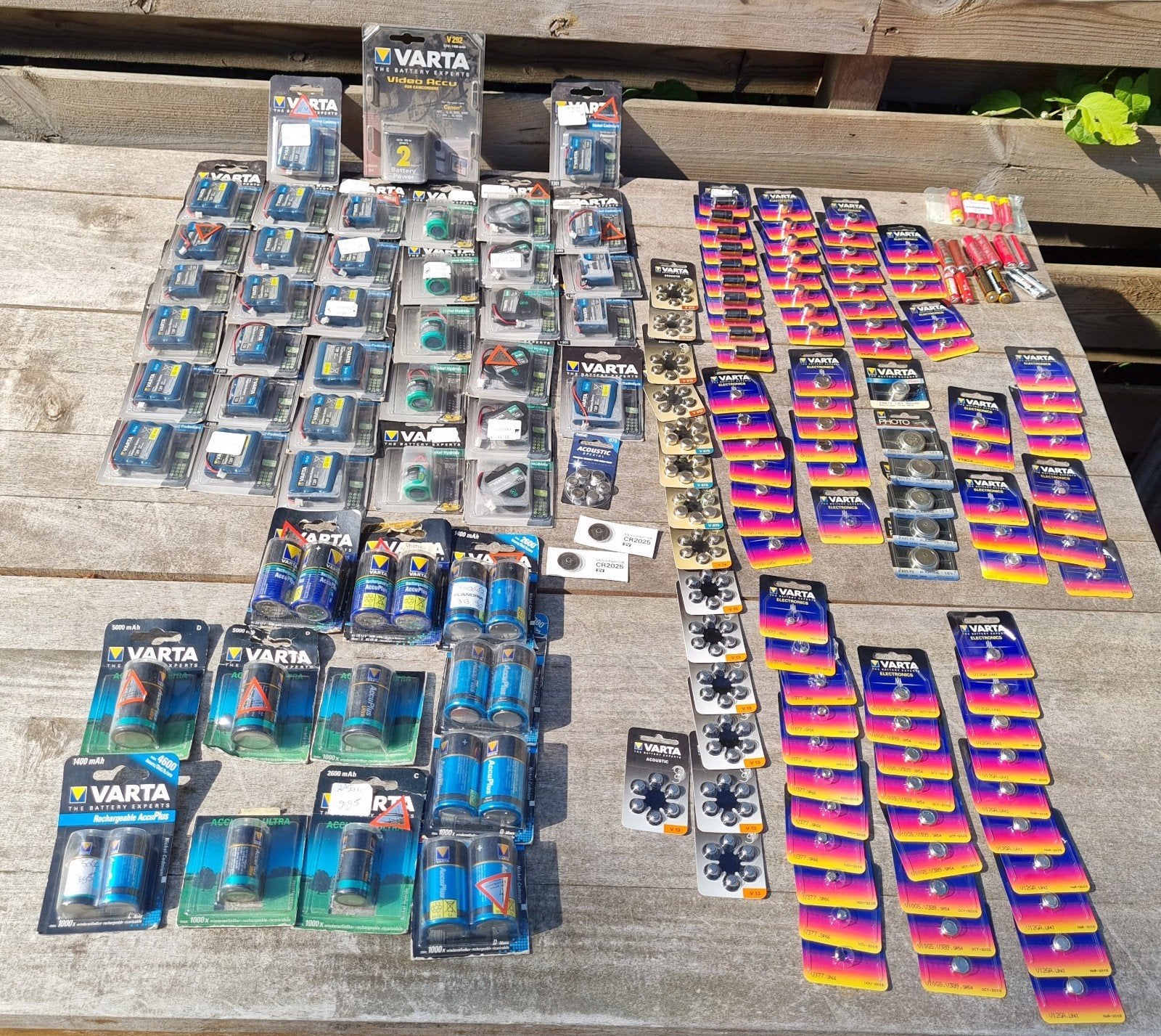 Grote partij diverse (oplaadbare) batterijen., Ophalen of Verzenden, Nieuw, Oplaadbaar