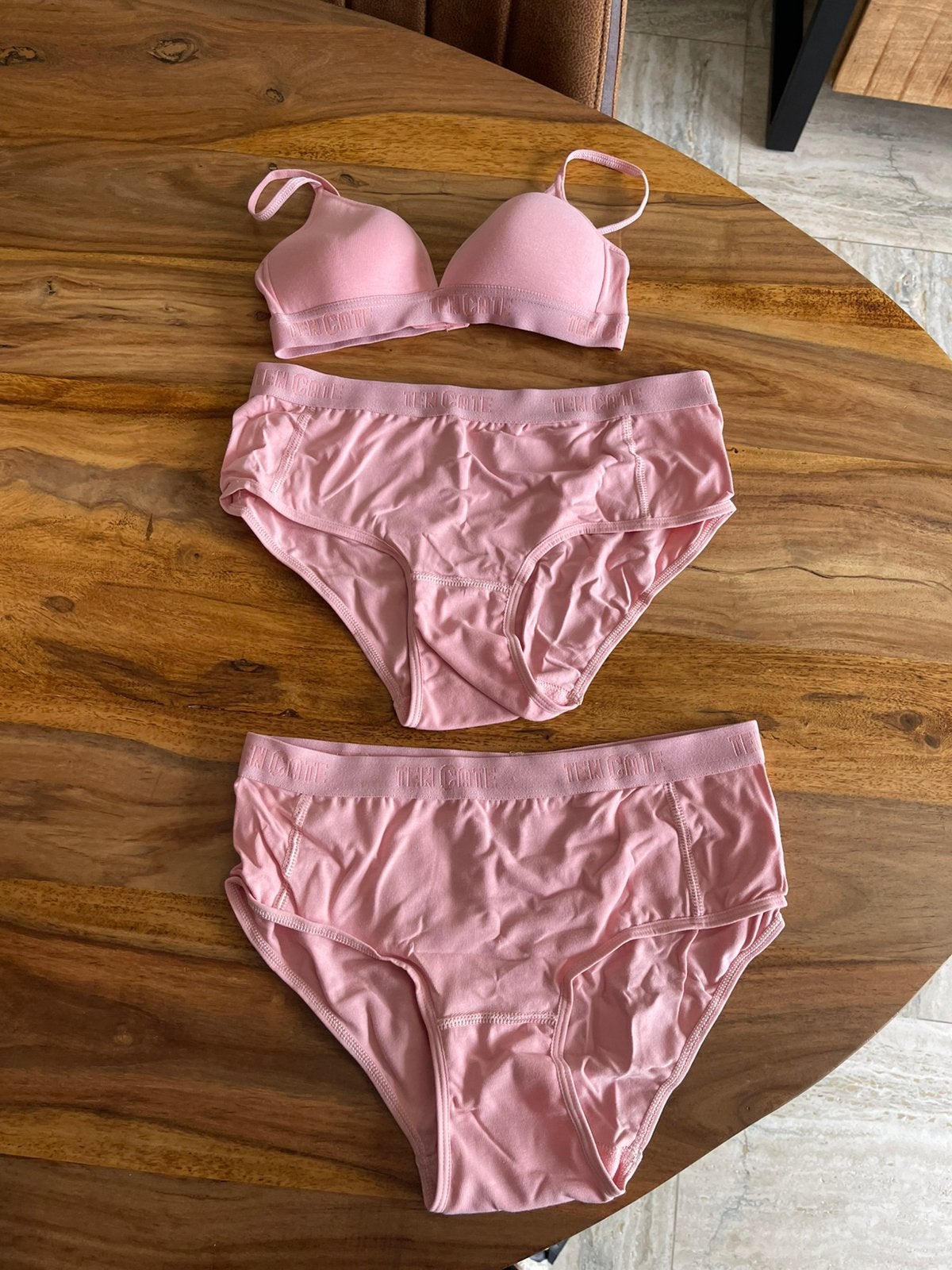 Ten cate bh 65a en 2x hipster maat 170/176 nieuw, Verzenden, Roze, Setje
