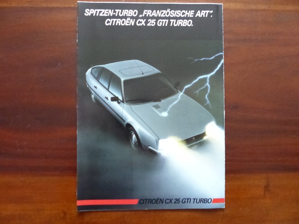 Citroën CX 25 GTI Turbo 1986 brochure   Duits, Verzenden, Zo goed als nieuw, Citroën