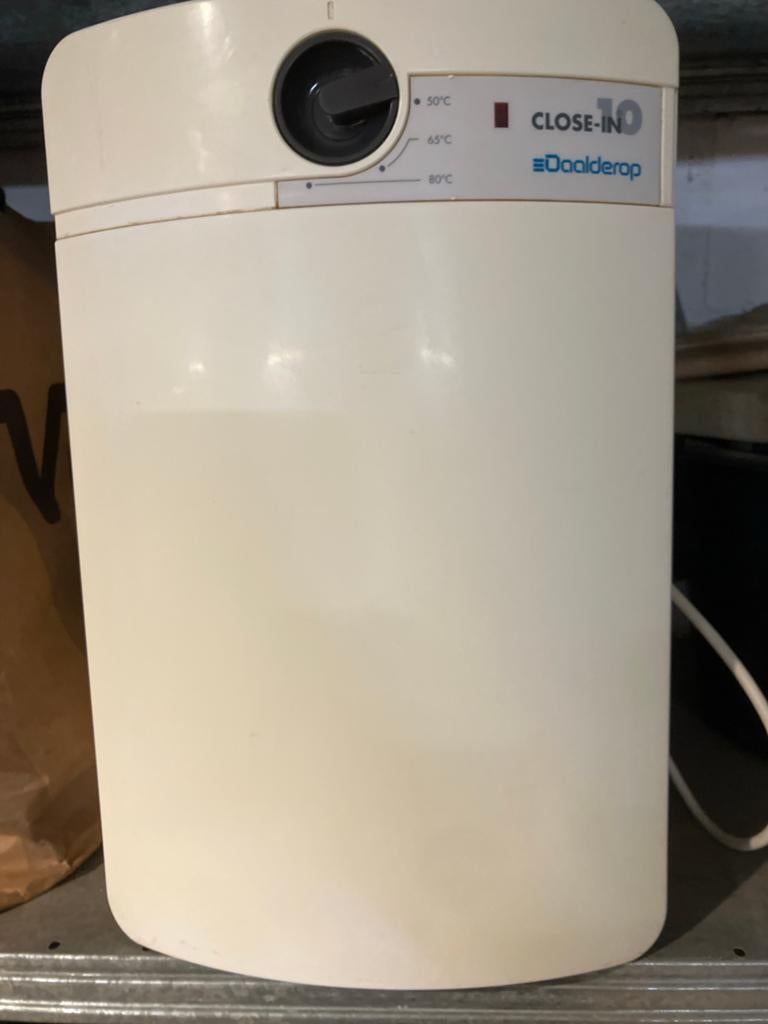 Daalderop Close-in 10 liter boiler, Ophalen, Gebruikt, Aardgas, Boiler