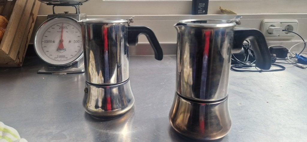 Mooie koffie percolator voor een heerlijk koffiemoment, Ophalen, Gebruikt, Koffiemachine, Gemalen koffie