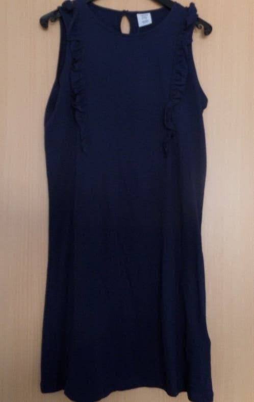 NIEUW: Schattig donkerblauw katoenen zomerjurkje maat 158, Kinderen en Baby's, Kinderkleding | Maat 158, Ophalen of Verzenden
