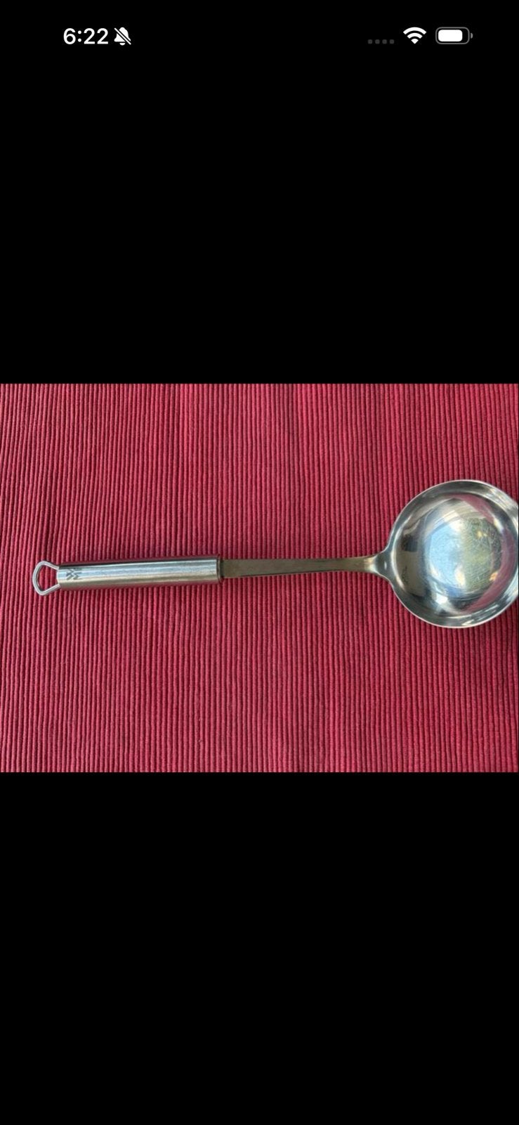 WMF Roestvrijstalen Soeplepel., Zilver, Ophalen of Verzenden, Metaal, Overige merken