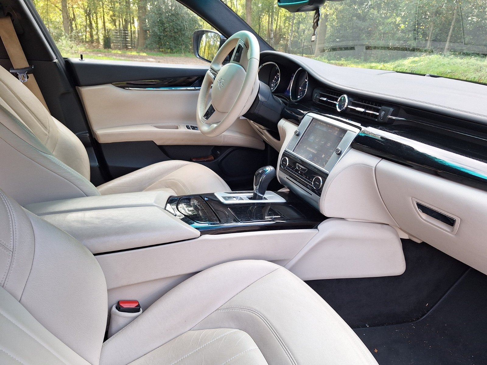 Maserati Quattroporte 3.0 D 2015 Zwart, Auto's, Achterwielaandrijving, Beige, Diesel, Particulier