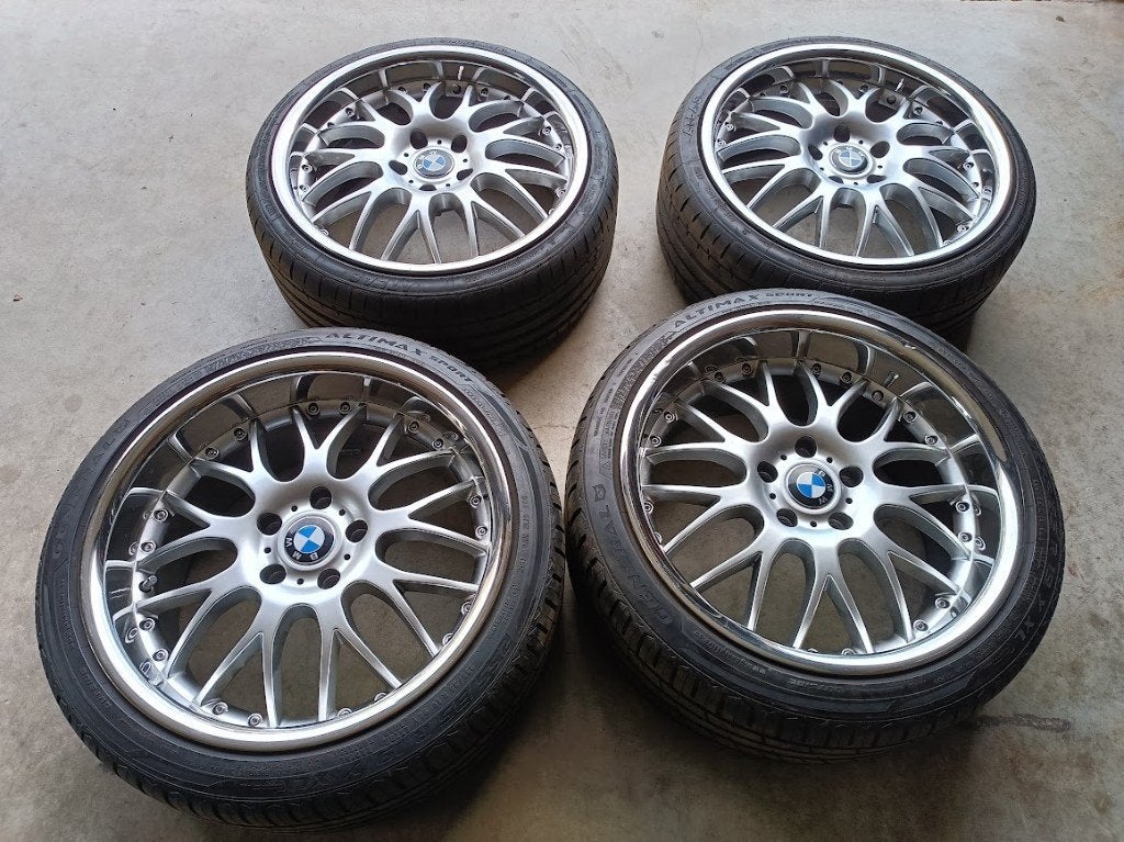 BMW BREEDSET 19 INCH met zomerbanden BBS Look, Auto-onderdelen, Gebruikt, 255 mm, Banden en Velgen, Personenwagen