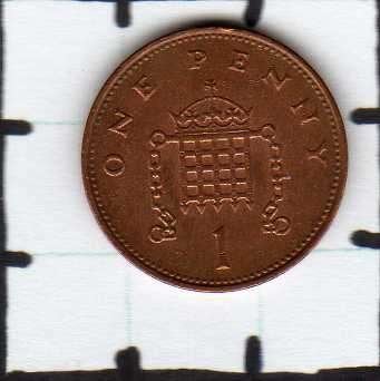 Munt Groot-Brittannië 1 penny 1998., Verzenden, Overige landen, Losse munt