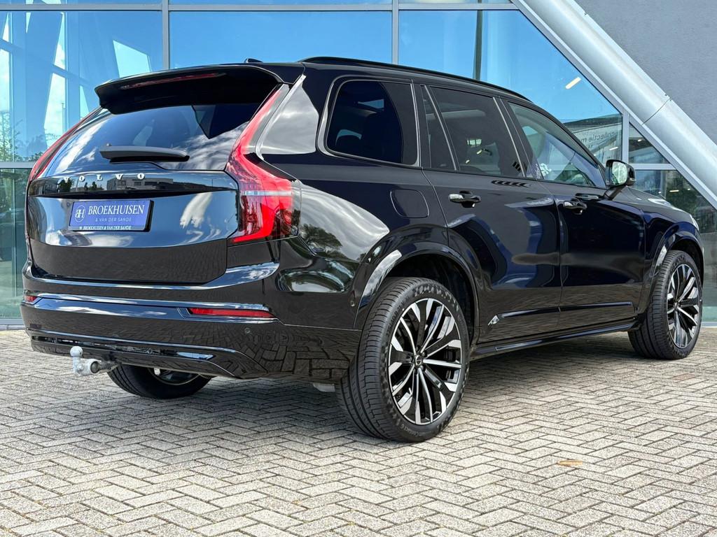 Volvo XC90 2.0 T8 Plug-in hybrid AWD Ultra Dark 455pk Luchtv, Auto's, Gebruikt, Zwart, 4 cilinders, 1969 cc