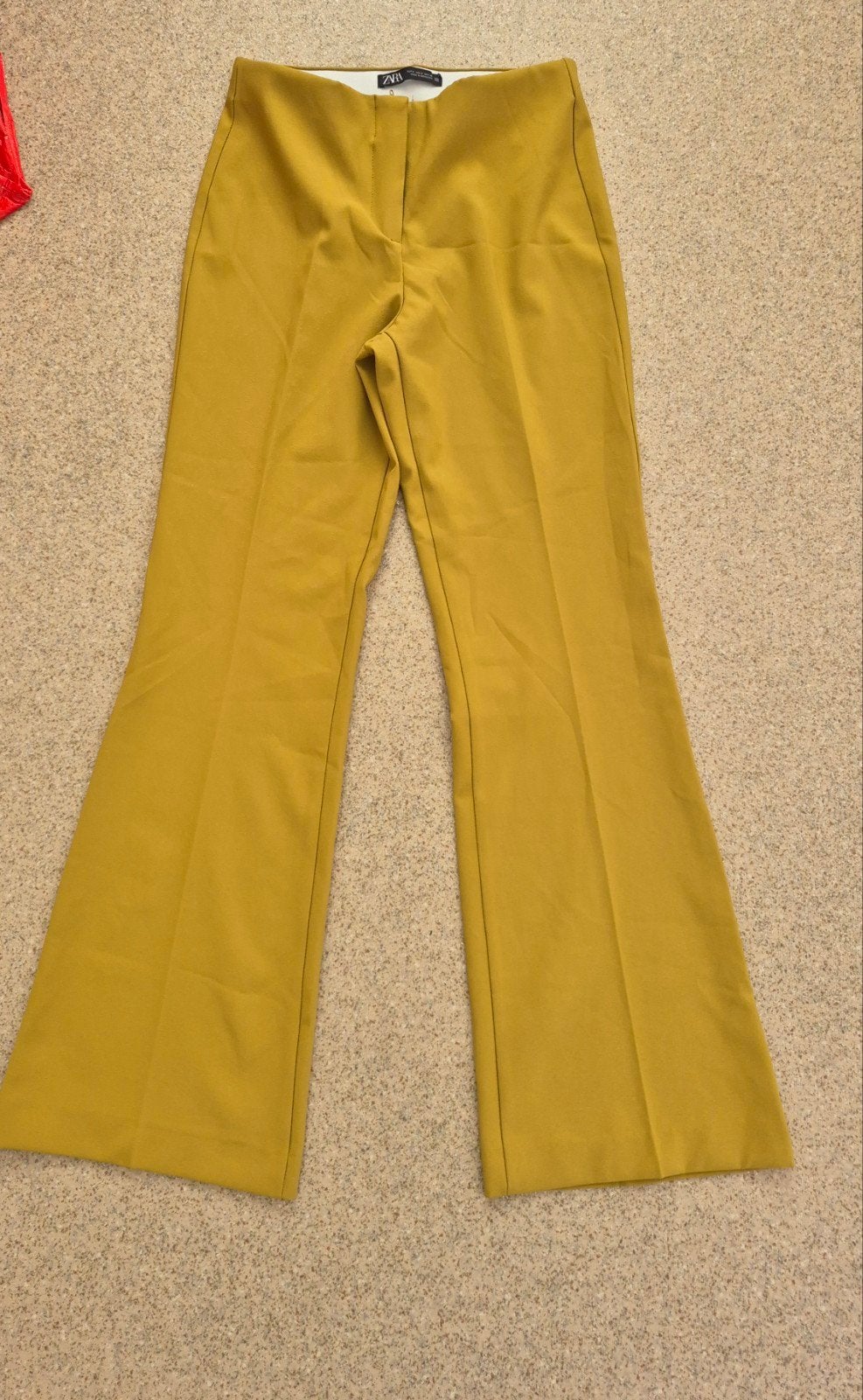 Zara flared broek - Mosterdgeel, Zara, Geel, Ophalen of Verzenden, Zo goed als nieuw