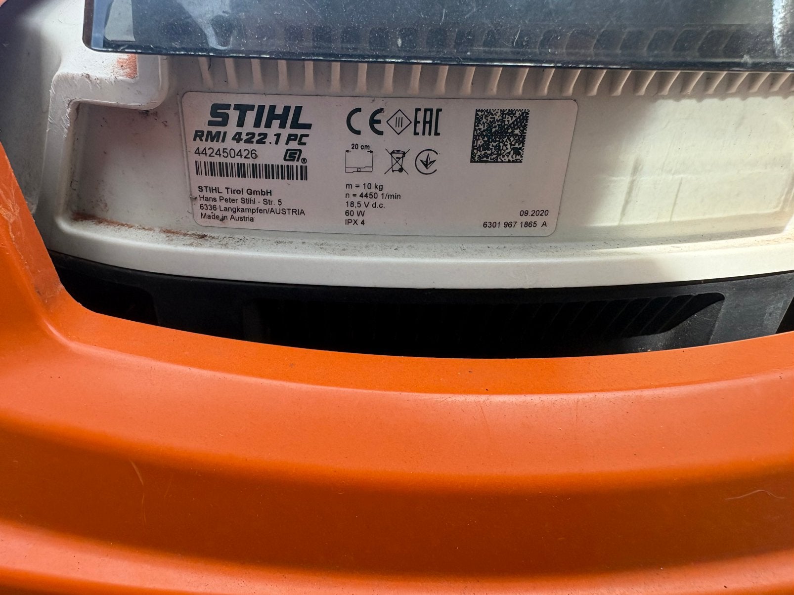 Stihl i mow Rmi 422,1pc, Ophalen, K, Zo goed als nieuw, K