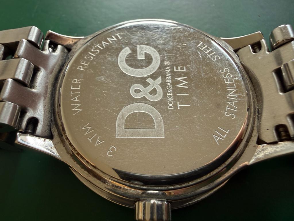 D&G Dolce & Gabbana Dameshorloge met Strass, Sieraden, Tassen en Uiterlijk, Horloges | Dames, Gebruikt, Staal, Polshorloge, Ophalen of Verzenden