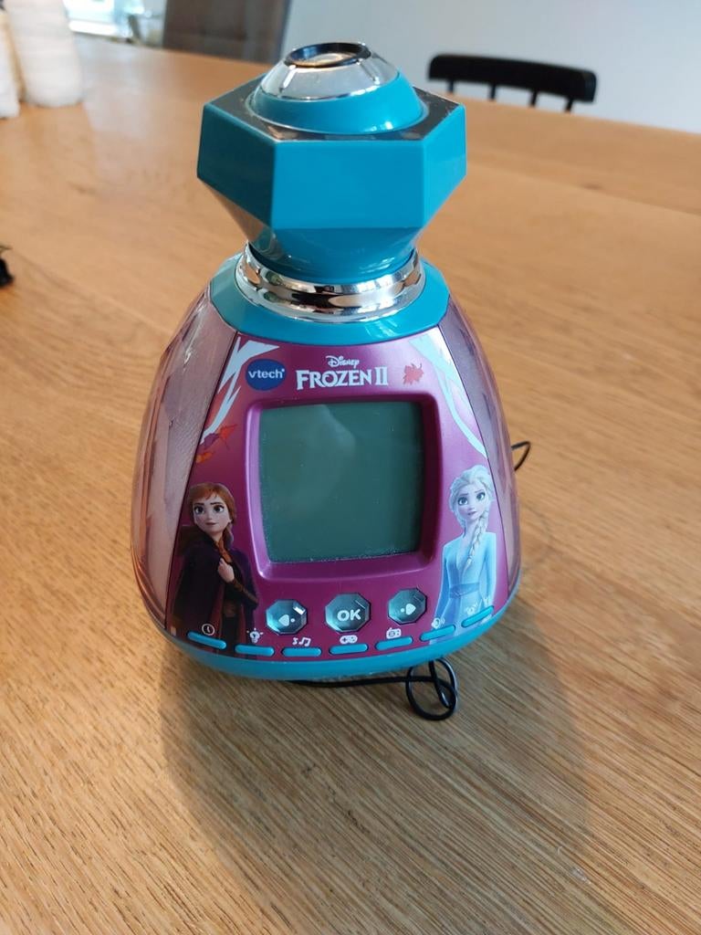 VTech Disney Frozen II projector wekker, Ophalen, Zo goed als nieuw, Elektronica, Met licht