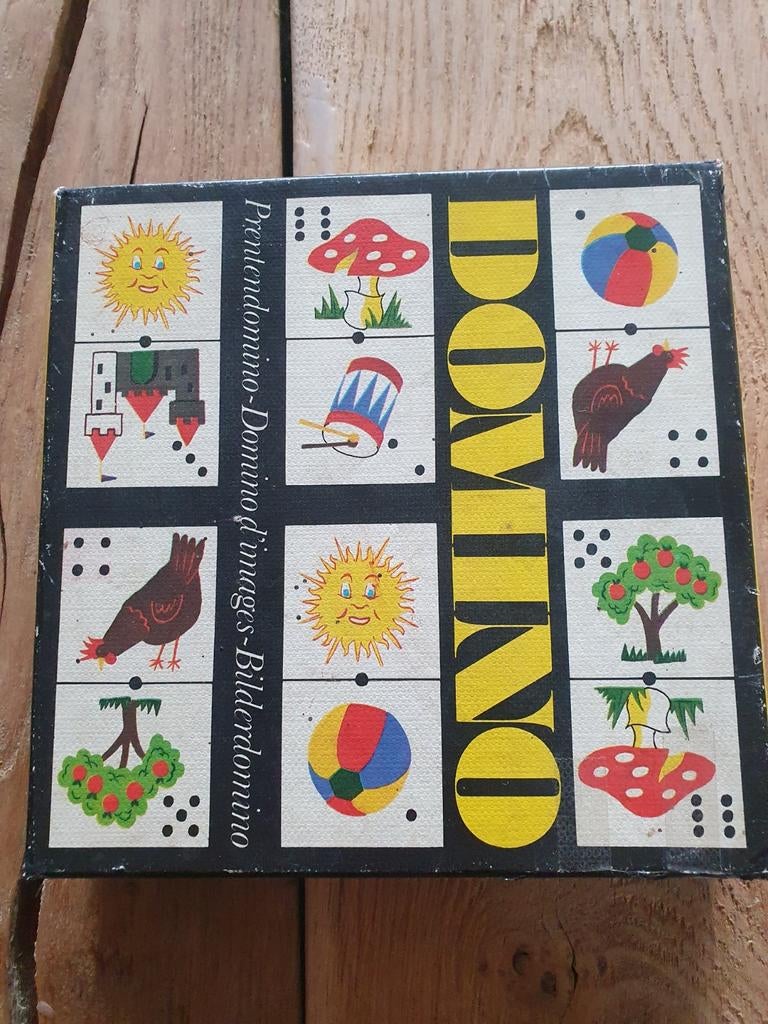 Papita domino spel uit de jaren 70, Ophalen of Verzenden, Gebruikt
