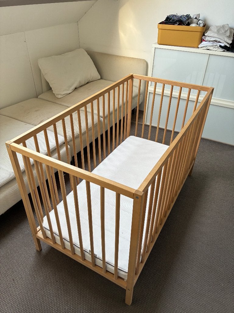 Ledikantje gratis, Ophalen, Gebruikt, Minder dan 140 cm, Matras