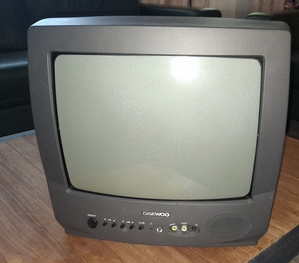 Daewoo TV CRT 14C5N Vintage Retro Gaming incl remote, Ophalen, Gebruikt, Minder dan 40 cm, Daewoo