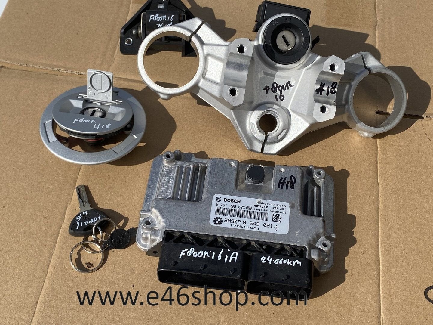 BMW F800R K73 ECU SLEUTEL SET OEM 13618545091 JAAR 2016, Gebruikt, -, -, Ophalen of Verzenden