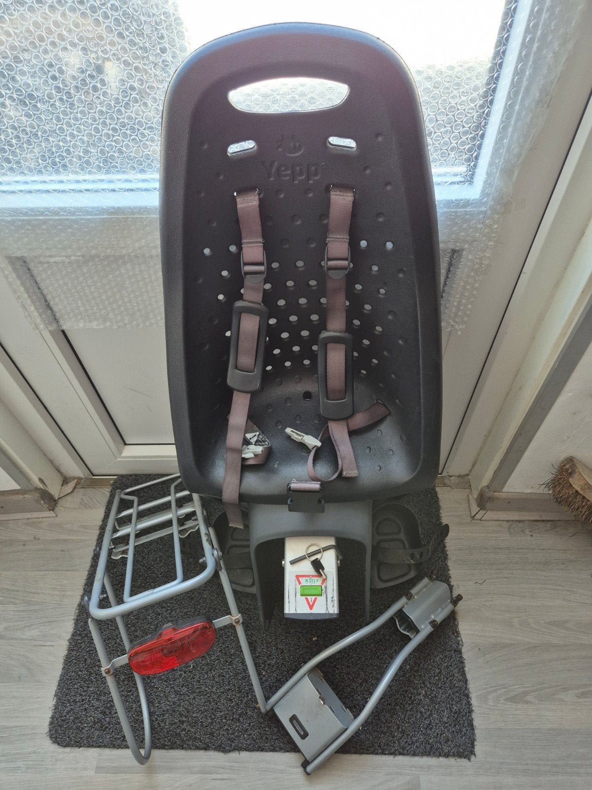 yepp fietstoel met toebehoren., Ophalen, Achterzitje, Yepp, 0 t/m 18 kg