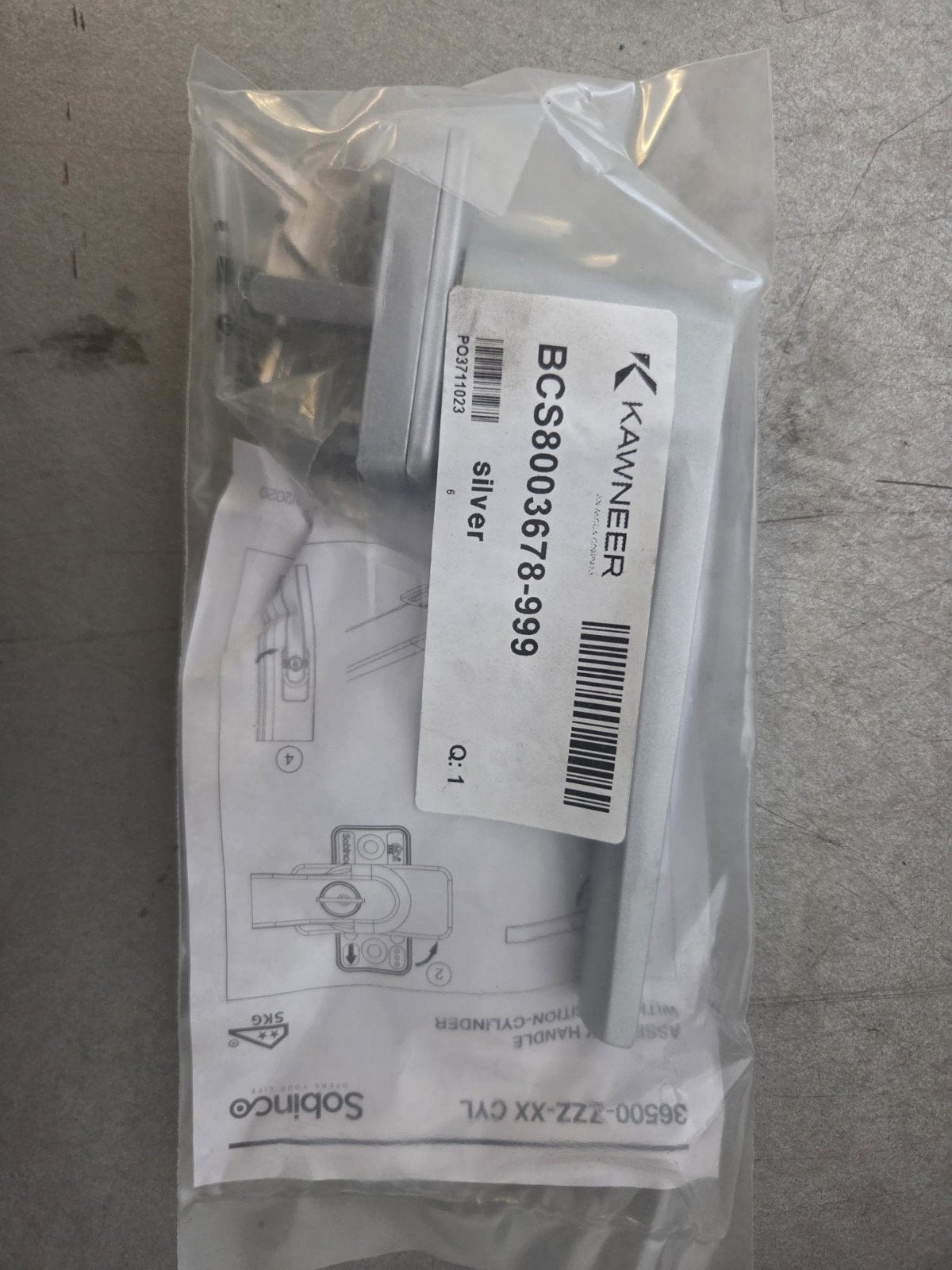 20x Sobinco Deurklink met 3-standen cilinder - Nieuw, Doe-het-zelf en Verbouw, Hang- en Sluitwerk, Ophalen of Verzenden, Nieuw