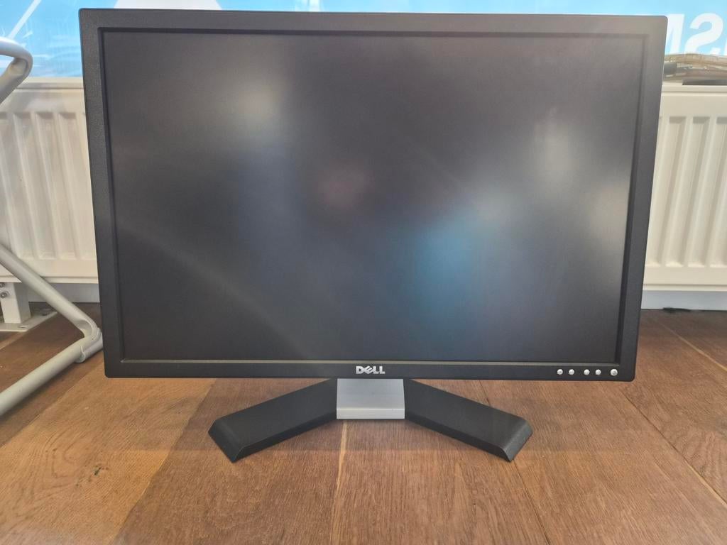 Dell E248WFPB Zwart 24 inch S-PVA Monitor, Gebruikt, VA, Full HD, Ophalen of Verzenden