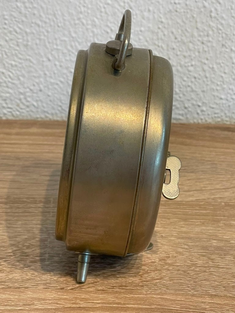 Vintage LUMEN Repeat Alarm wekker – Germany, Chroom, Perfect, Gebruikt, LUMEN, Ophalen of Verzenden, LUMEN