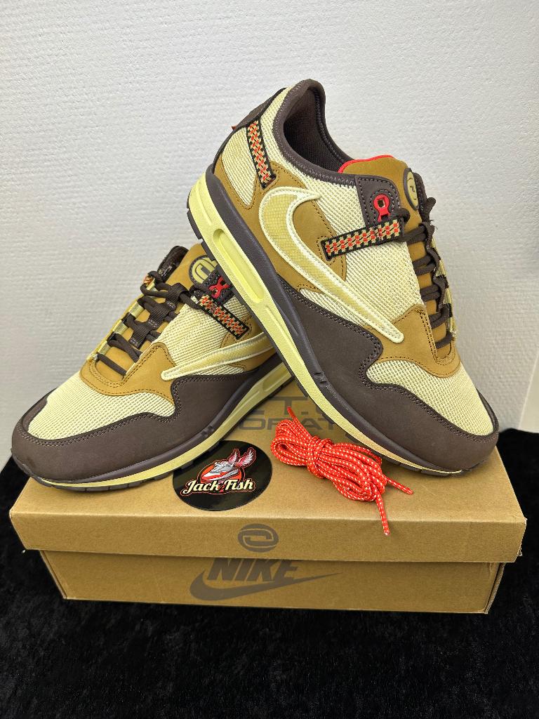 Nike air Max 1 Travis Scott Baroque brown - size 45, Kleding | Heren, Schoenen, Nike air max, Overige kleuren, Nieuw, Ophalen of Verzenden