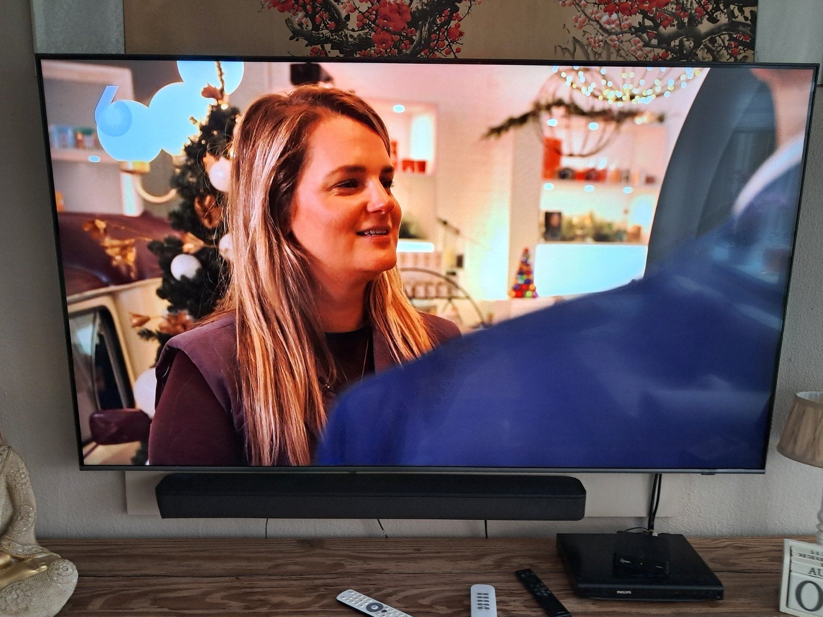 samsung q led tv 165 cm, Ophalen, 50 Hz, Zo goed als nieuw, Samsung