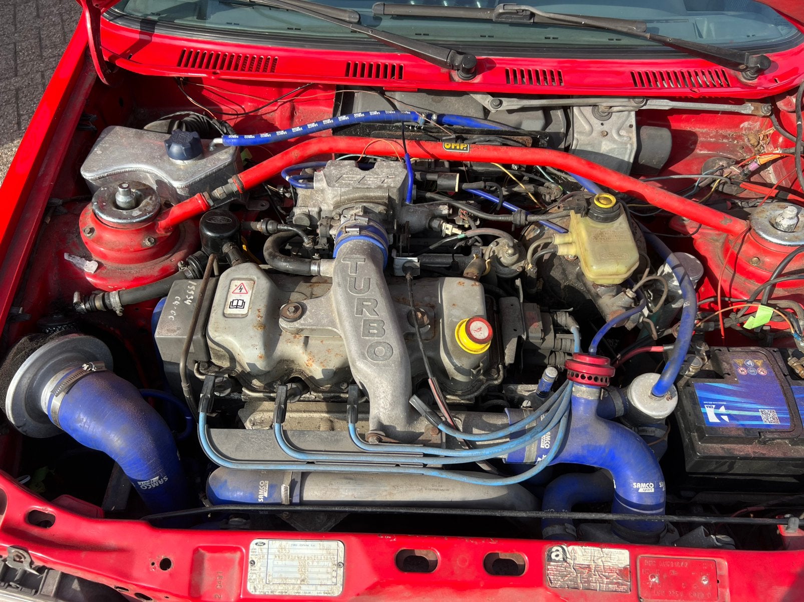 Ford Fiësta 1.6 RS Turbo 1991 Rood 54dKm zeldzaam, foto 10