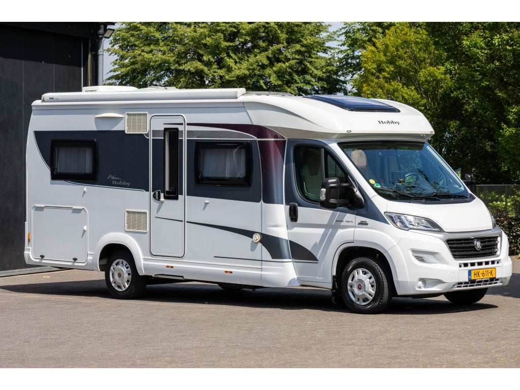 Hobby Optima 65 FL Dakairco Veel leefruimte 1,98 stahoogte, Afzuigkap, Ringverwarming, Fiat, Hobby