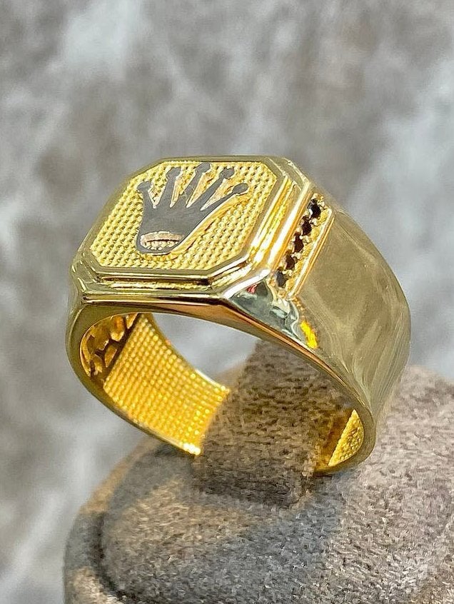 14k Gouden Rolex Ring, 19 tot 20, Nieuw, Ophalen of Verzenden, Dame of Heer