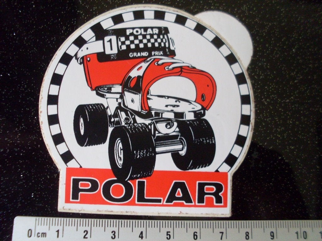 sticker polar logo rolschaatsen vintage rollerscates, Verzenden, Zo goed als nieuw, Merk