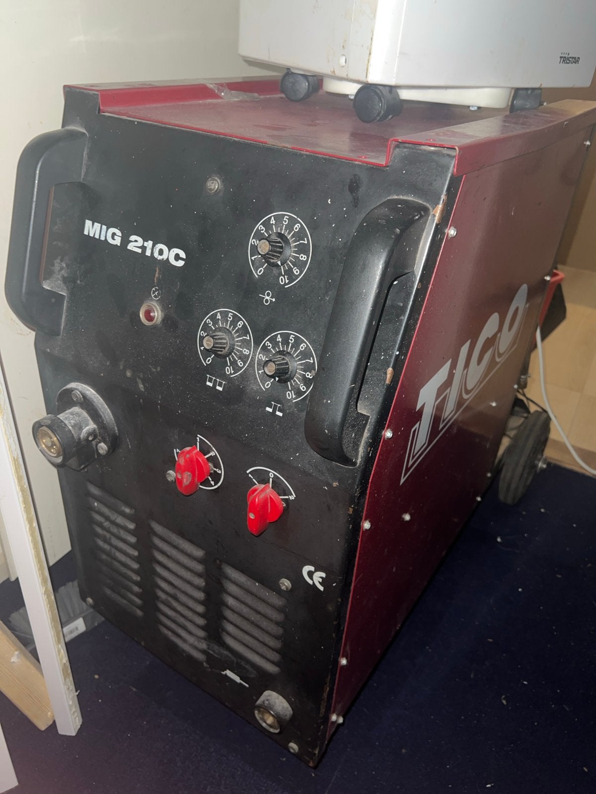 Lasapparaat Tico Mig 210c alles compleet behalve gasvles, Ophalen, Gebruikt, 250 ampère of meer, Co2