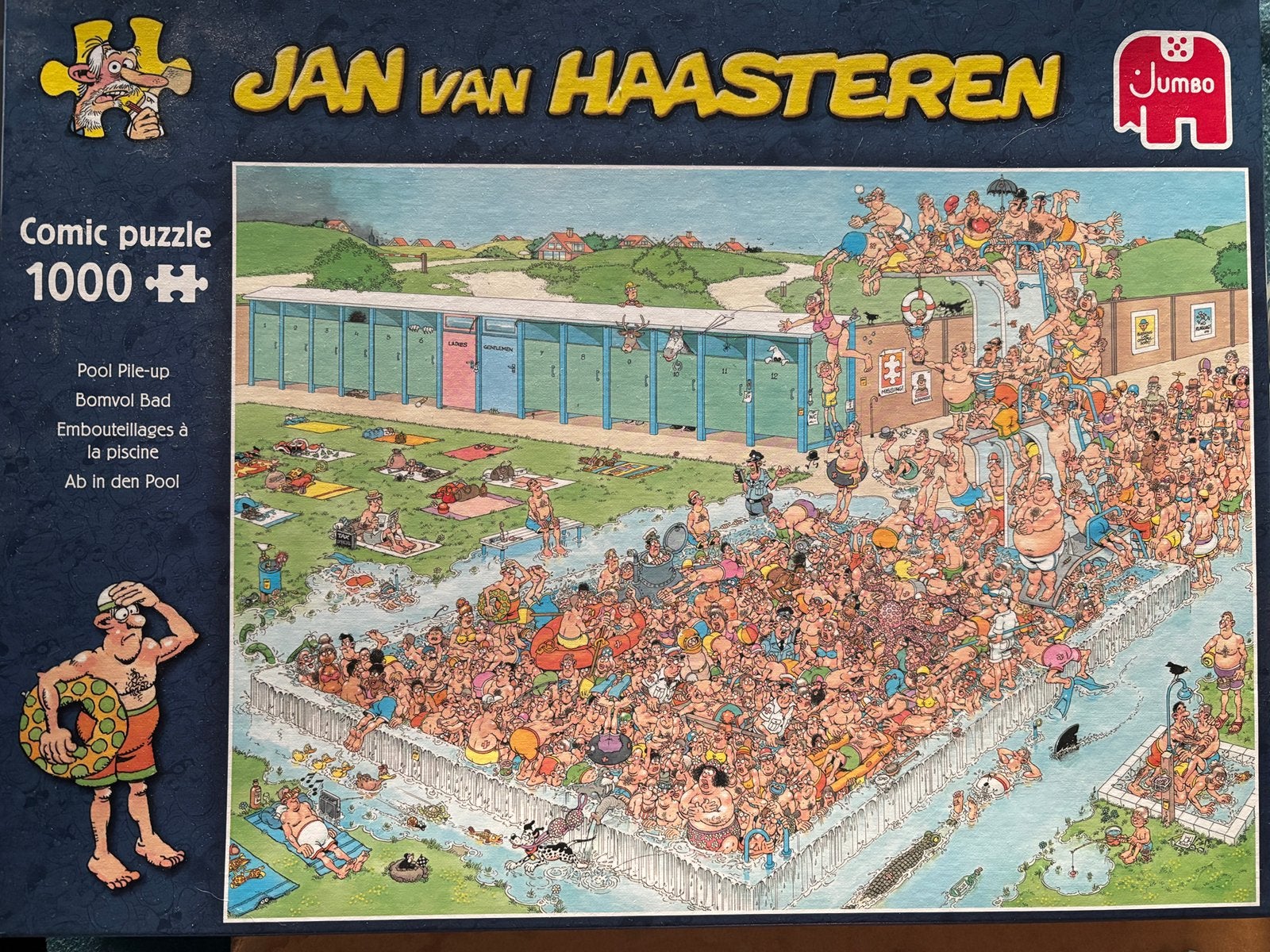 Jan van Haasteren - Bomvol bad, Ophalen of Verzenden, 500 t/m 1500 stukjes, Zo goed als nieuw, Legpuzzel