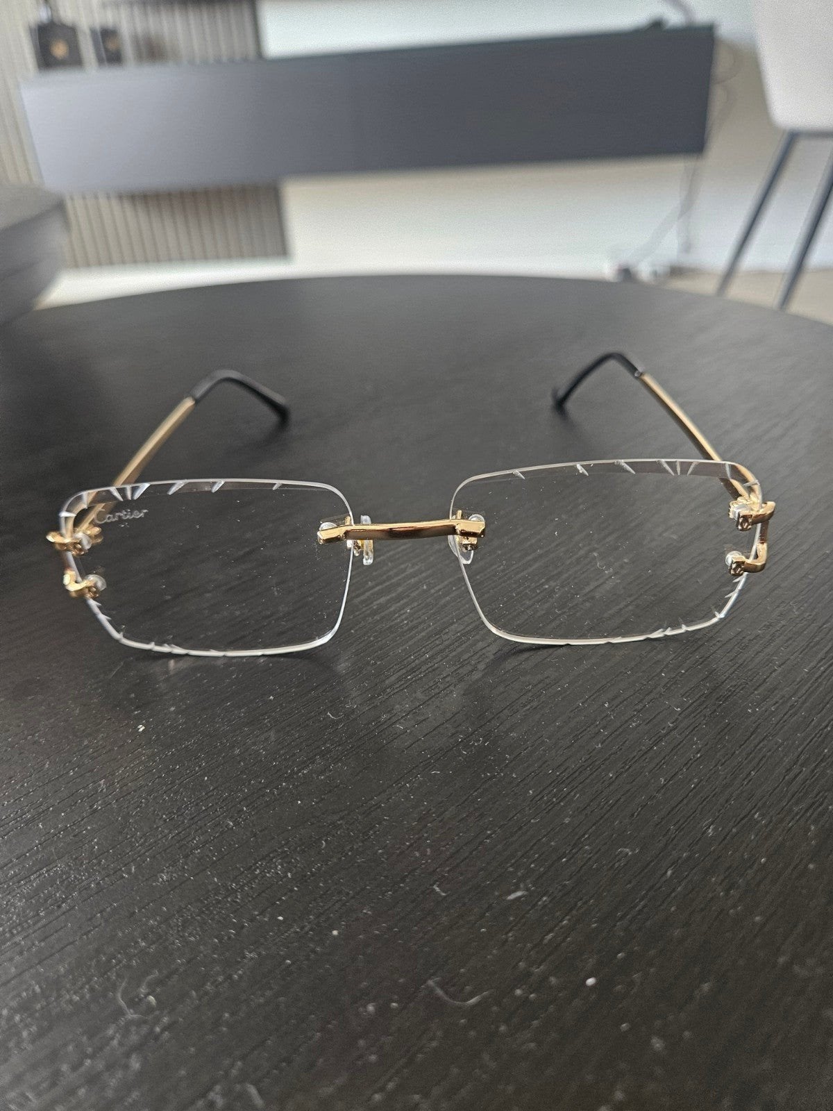 Cartier brilmontuur goudkleurig met accessoires, Sieraden, Tassen en Uiterlijk, Overige merken, Overige kleuren, Ophalen of Verzenden